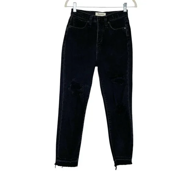 Madewell Mom Jeans Size 24 High Rise Black - Picture 2 of 12